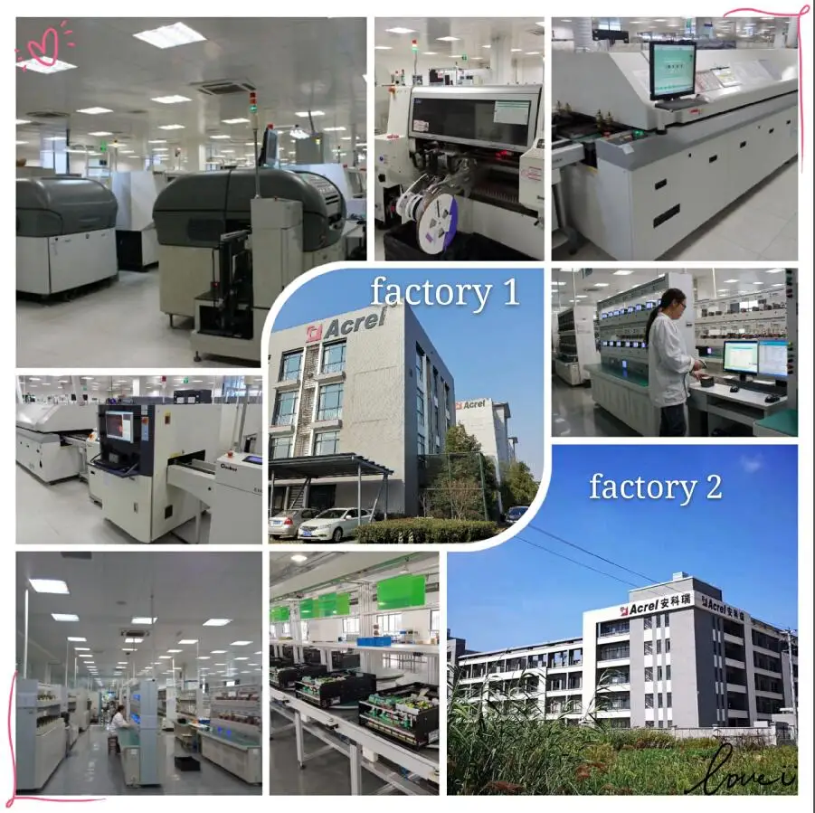 Acrel three phase energy and power quality analyzer WIFI wireless IOT power meter support 4G and mobile app ADW300/4GHW