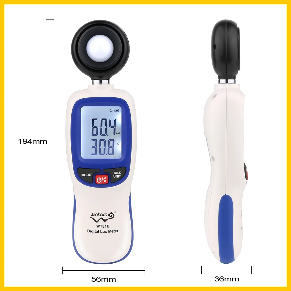 WINTACT Digital Luxmeter Mini Light Meter Environmental Testing Equipment Handheld Type illuminometer
