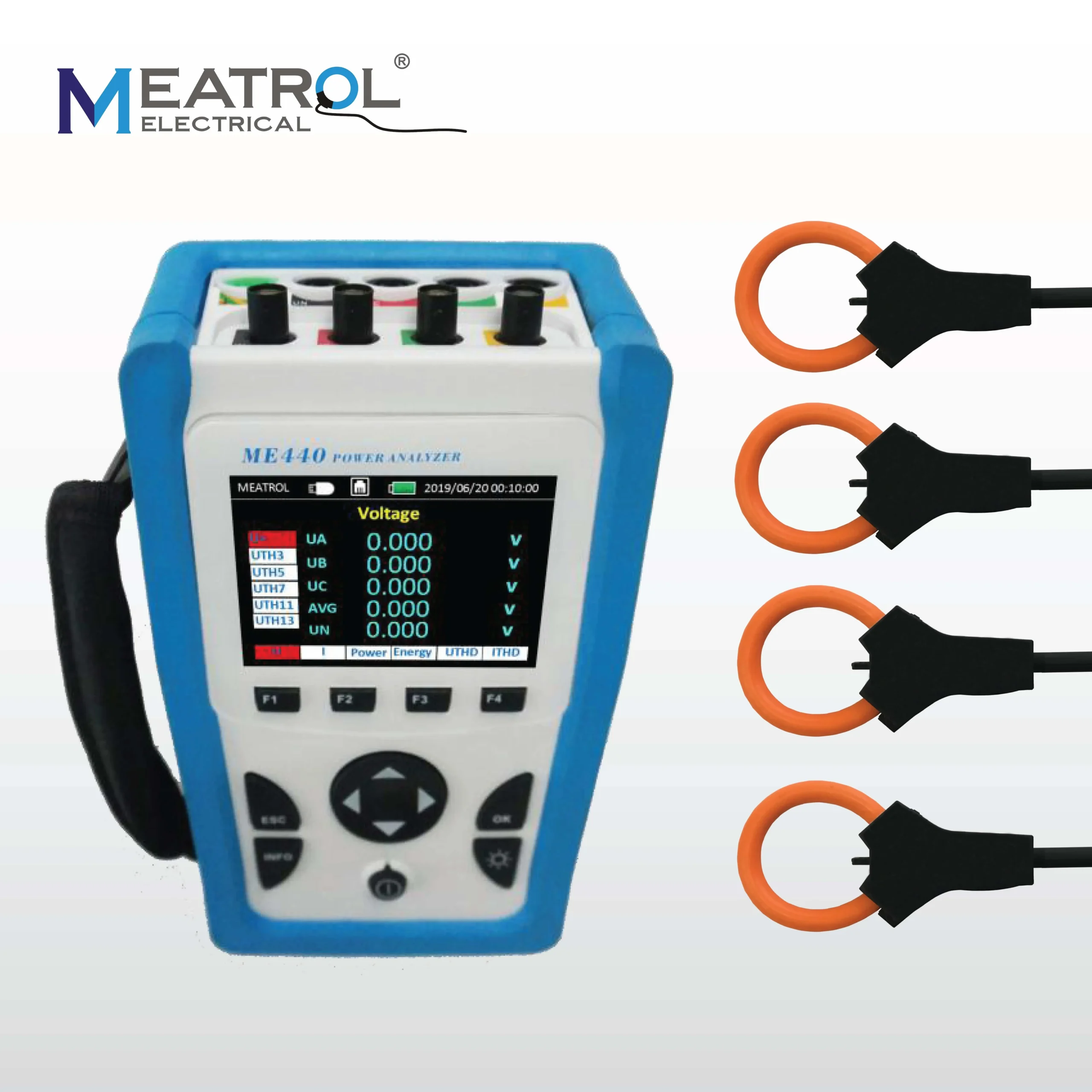 Meatrol ME440 & MRC-36 3P4W Power Quality Analyzer 4G Network analyser Electric meter