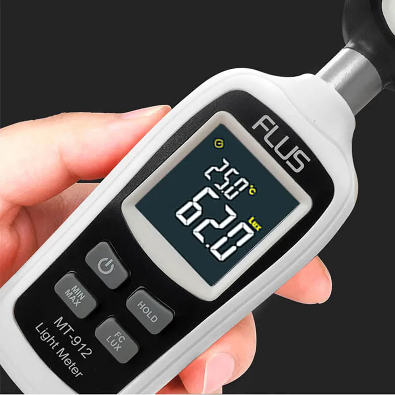 professional manufacturer digital lux meter price 4 digits color lcd display measurement instruments illuminance meter