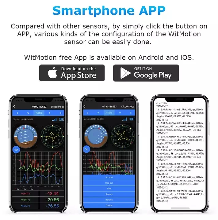 10-axis Blue Tooth Vibration Accelerometer Gyroscope MEMS Sensor Attitude Inclination Magnetic Field Measurement BWT901BCL