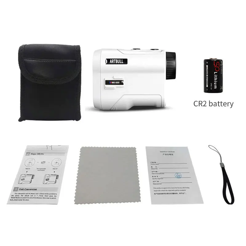 Laser Distance Meter Golf rangefinder 600M with Slope Flag-Lock vibration telescope Rangefinder For hunting