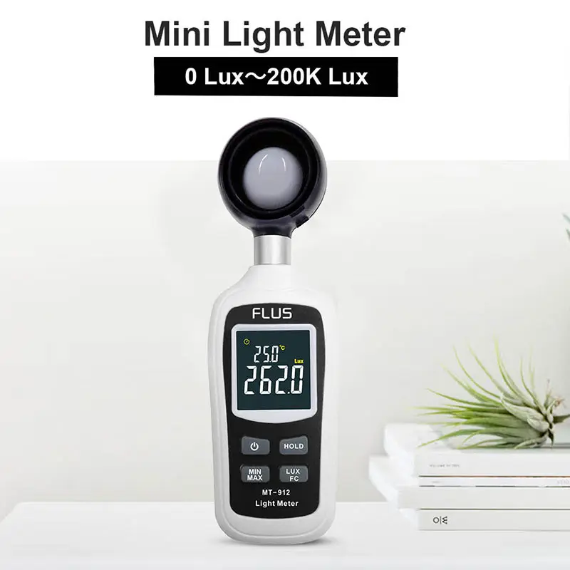 professional manufacturer digital lux meter price 4 digits color lcd display measurement instruments illuminance meter